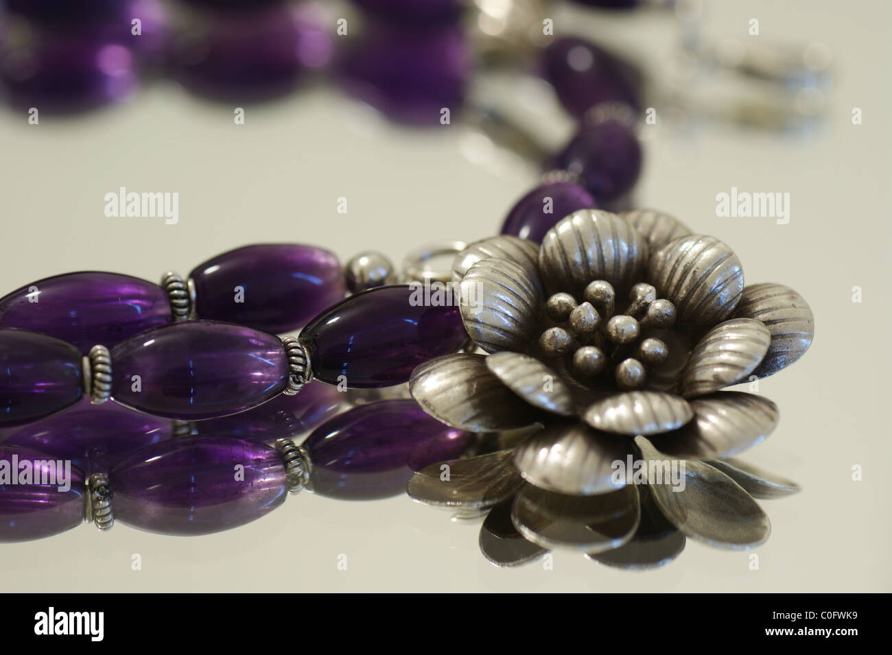 Amethyst necklace hi-res stock photography and images - Alamy