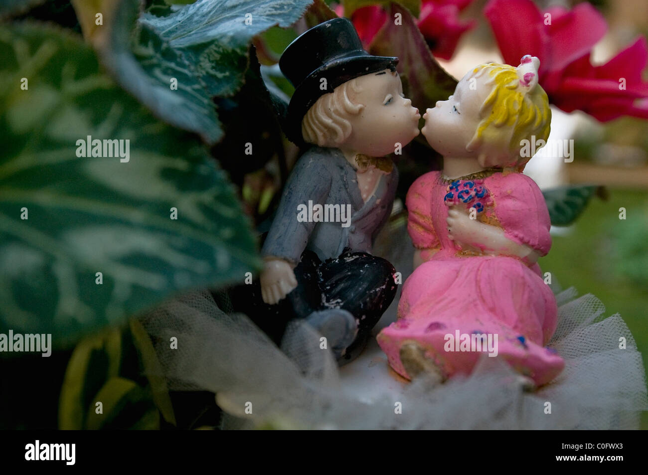 kissing dolls on wedding day, italy Stock Photo - Alamy