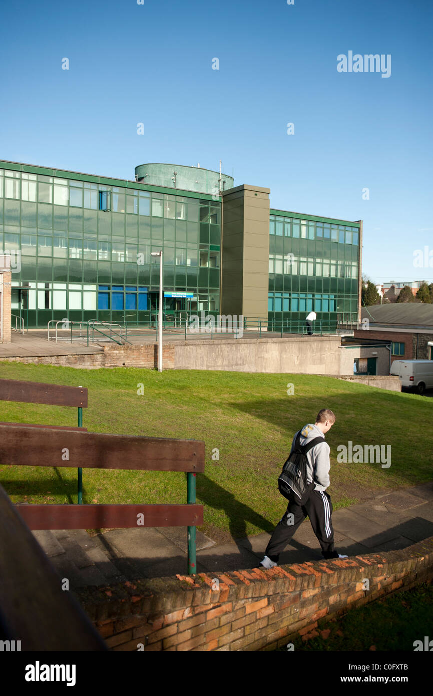 The campus of Coleg Menai, college of further education, Bangor, Gwynedd. Wales UK Stock Photo
