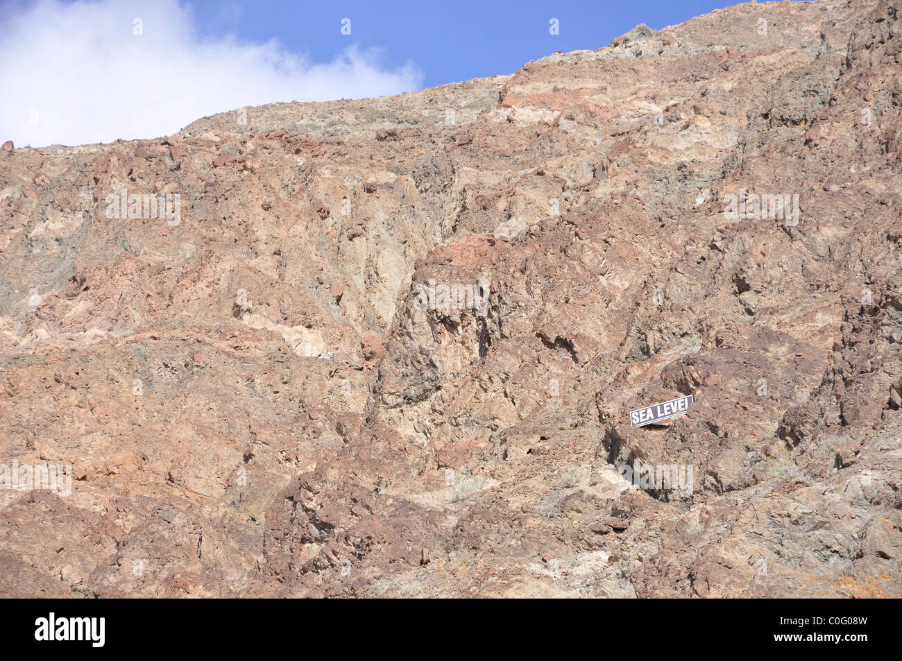 Below sea level sign hi-res stock photography and images - Alamy