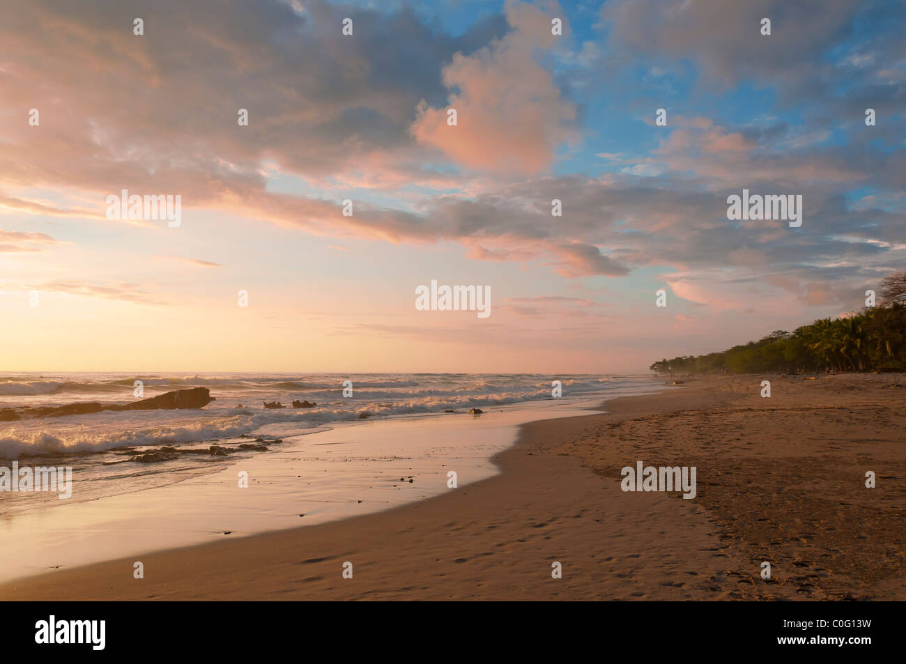 Nicoya Peninsula Santa Teresa beach Costa Rica Stock Photo