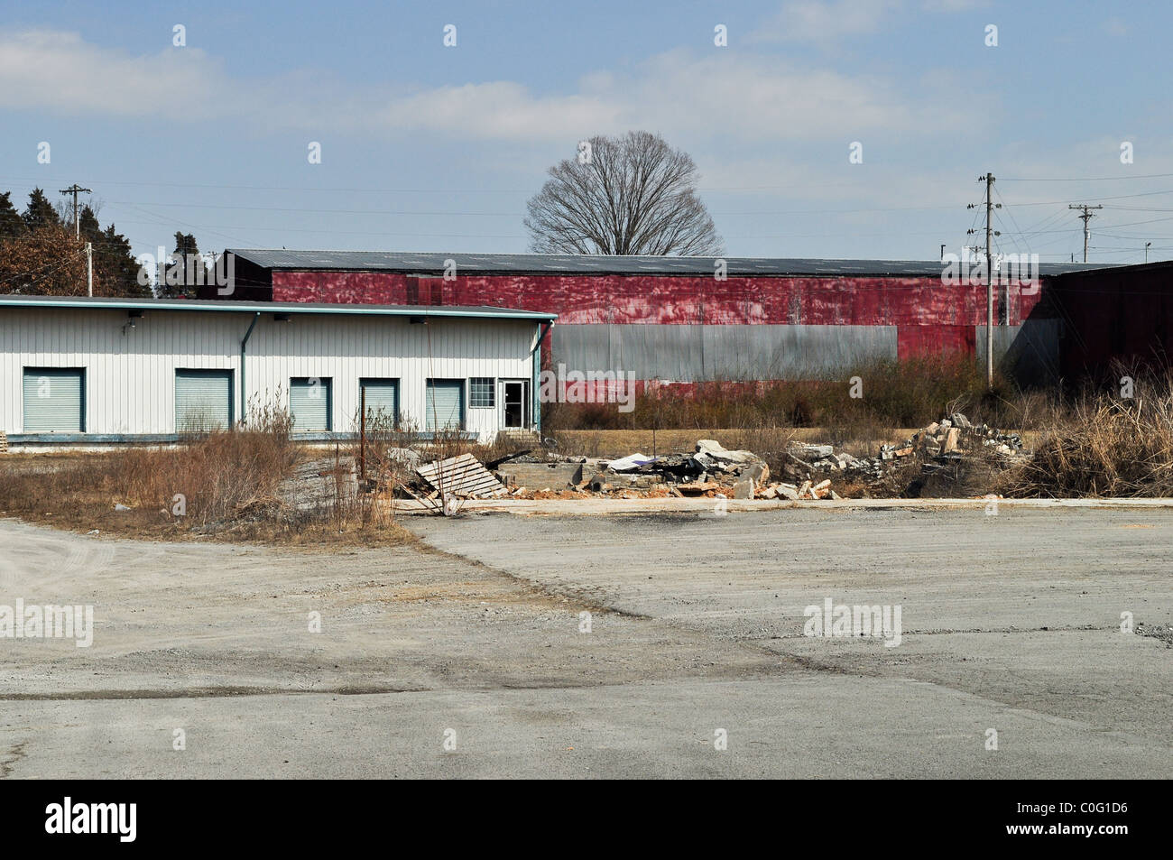 Dilapidated commercial warehouse in Tazewell, TN Stock Photo Alamy