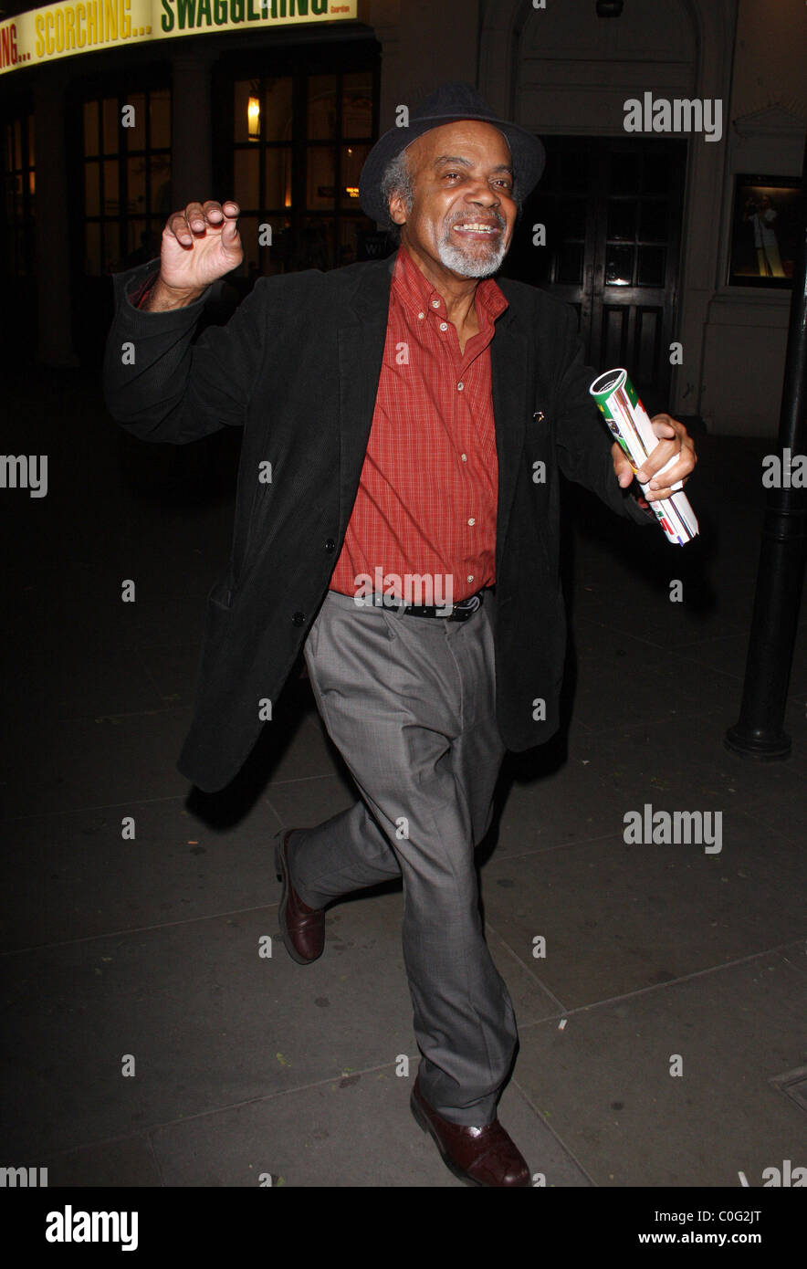 Ram John Holder leaving the press night for the stage production of 'The  Harder They Come' at the Playhouse Theatre London Stock Photo - Alamy