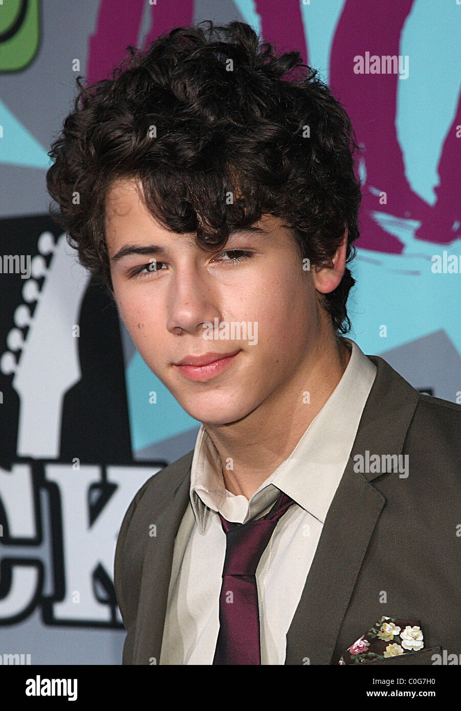 Nick Jonas The New York Premiere of the Disney Channel's 'Camp Rock' held  at the Ziegfeld Theatre - Arrivals New York City, USA Stock Photo - Alamy, image size:901x1390