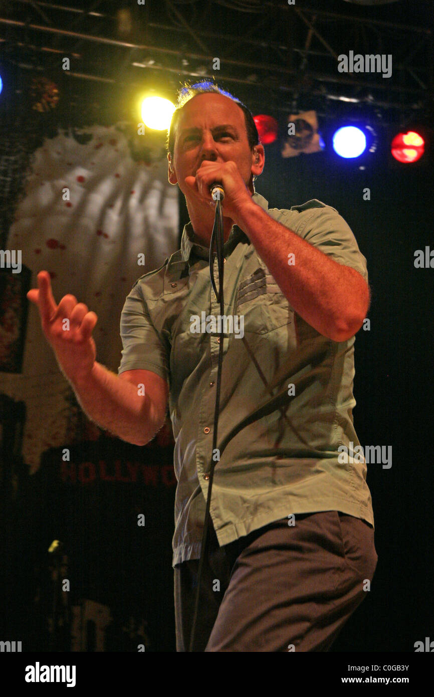 Greg Graffin Bad Religion performing live ar Huxleys Neue Welt Berlin, Germany - 04.06.08 Stock Photo