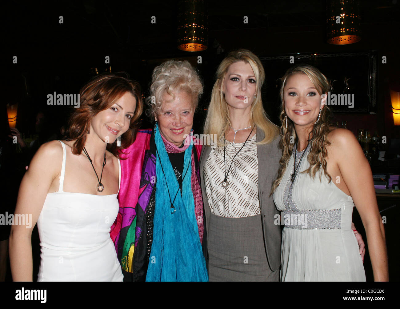 Michelle Clunie, Sally Kirkland,Thea Gill and Kristen Renton at the 'Celebration of Love and Pride' event in West Hollywood to Stock Photo