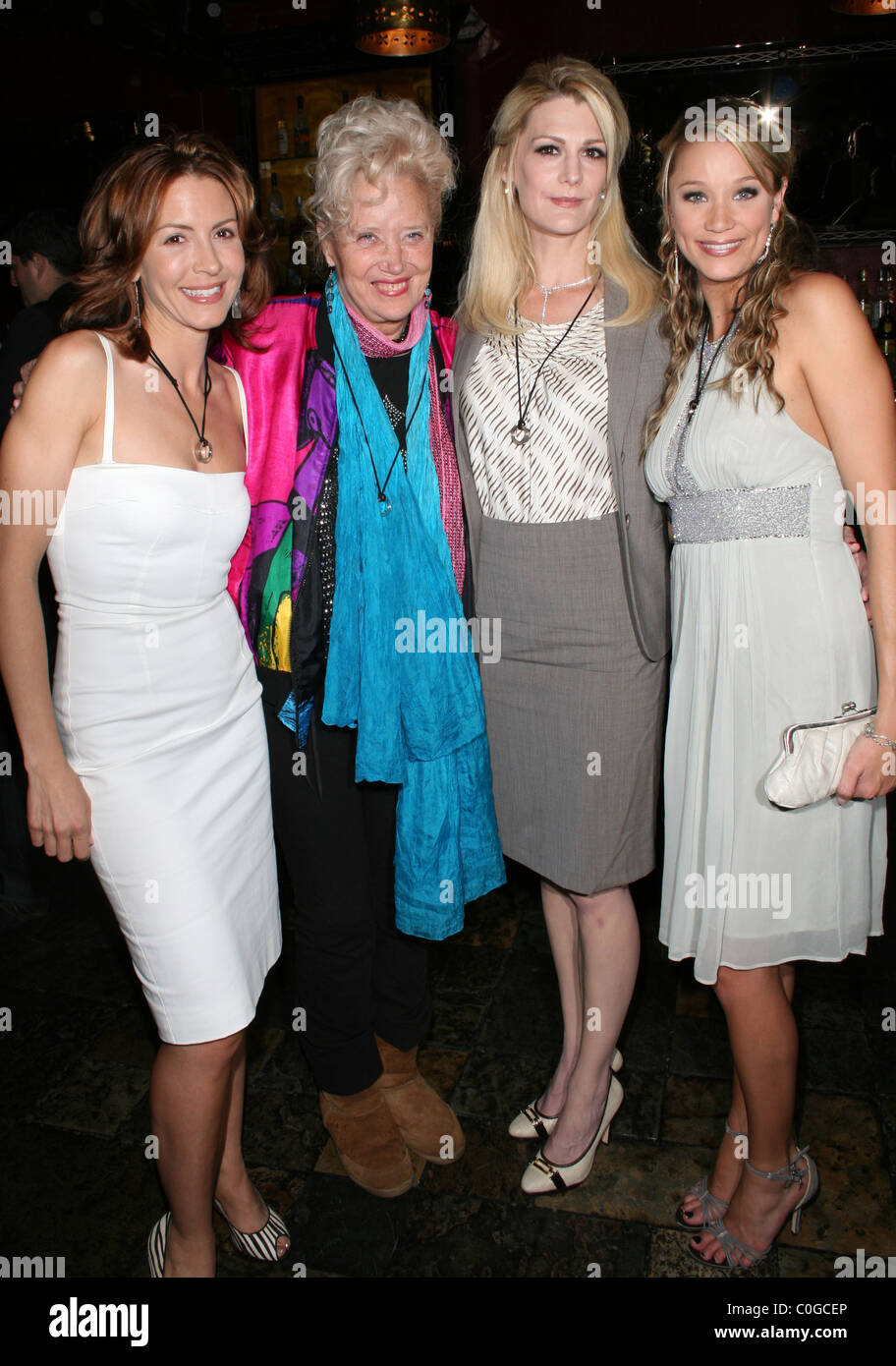 Michelle Clunie, Sally Kirkland, Thea Gill and Kristen Renton at the 'Celebration of Love and Pride' event in West Hollywood to Stock Photo