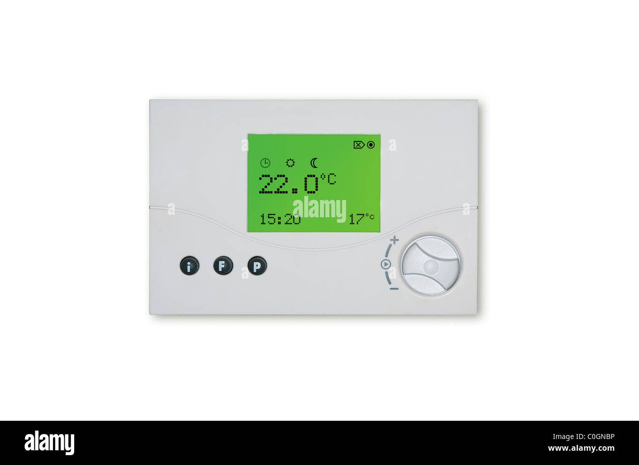 Digital  thermostat programmable cutout Stock Photo
