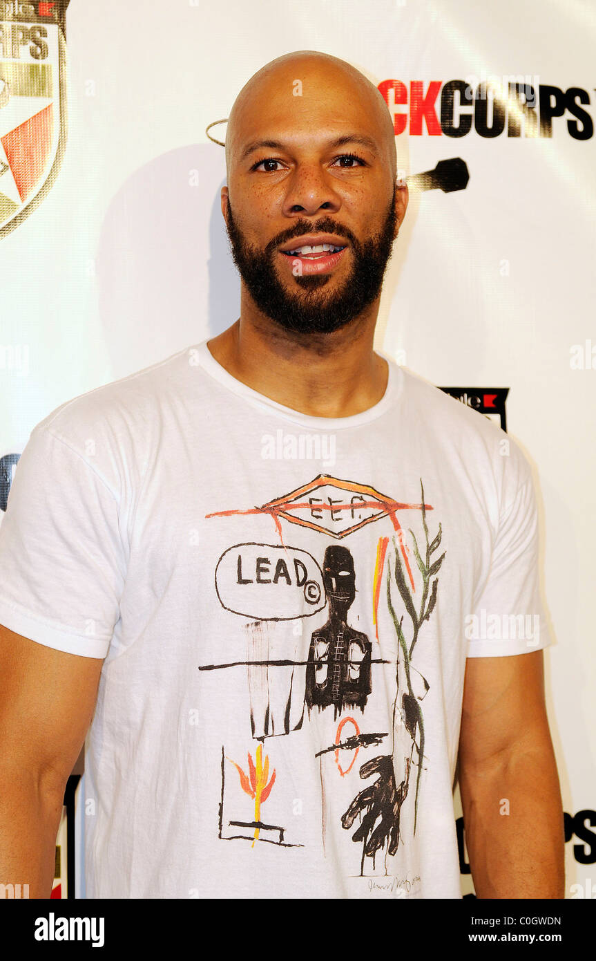 Common at the Boost Mobile Rock Corps at the Gibson Amphitheatre in Universal City California, USA - 20.06.08 Stock Photo