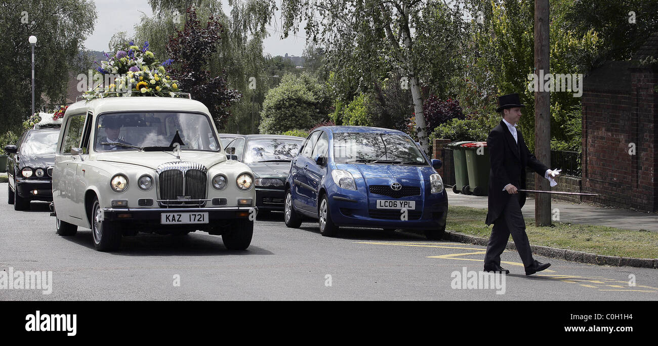 The funeral took place today in St Johns church, Sidcup, Kent for the murdered Harry Potter