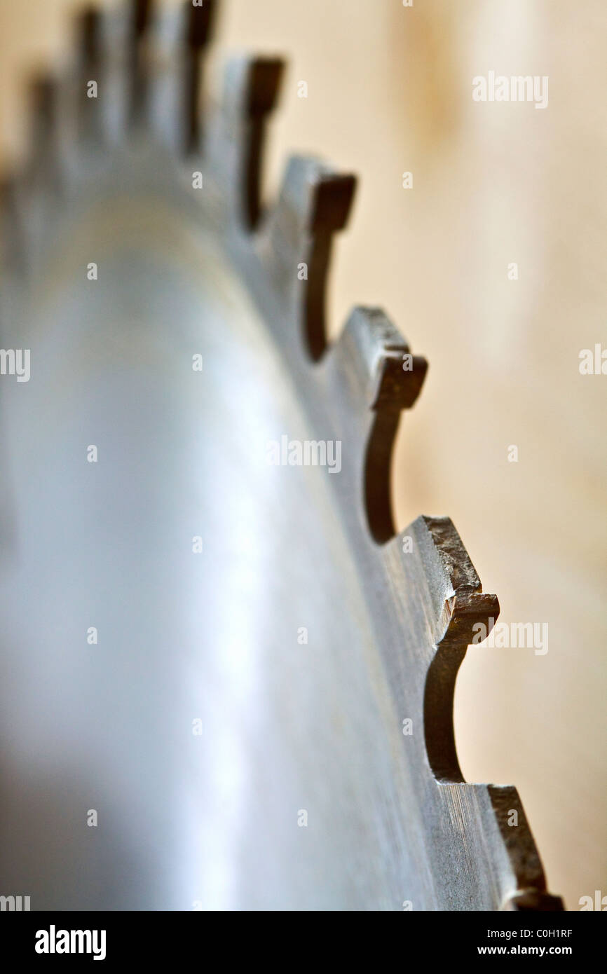 Saw blade teeth hi-res stock photography and images - Alamy
