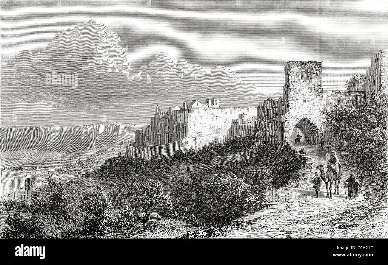 Bethlehem, Palestine in the 19th century. Stock Photo