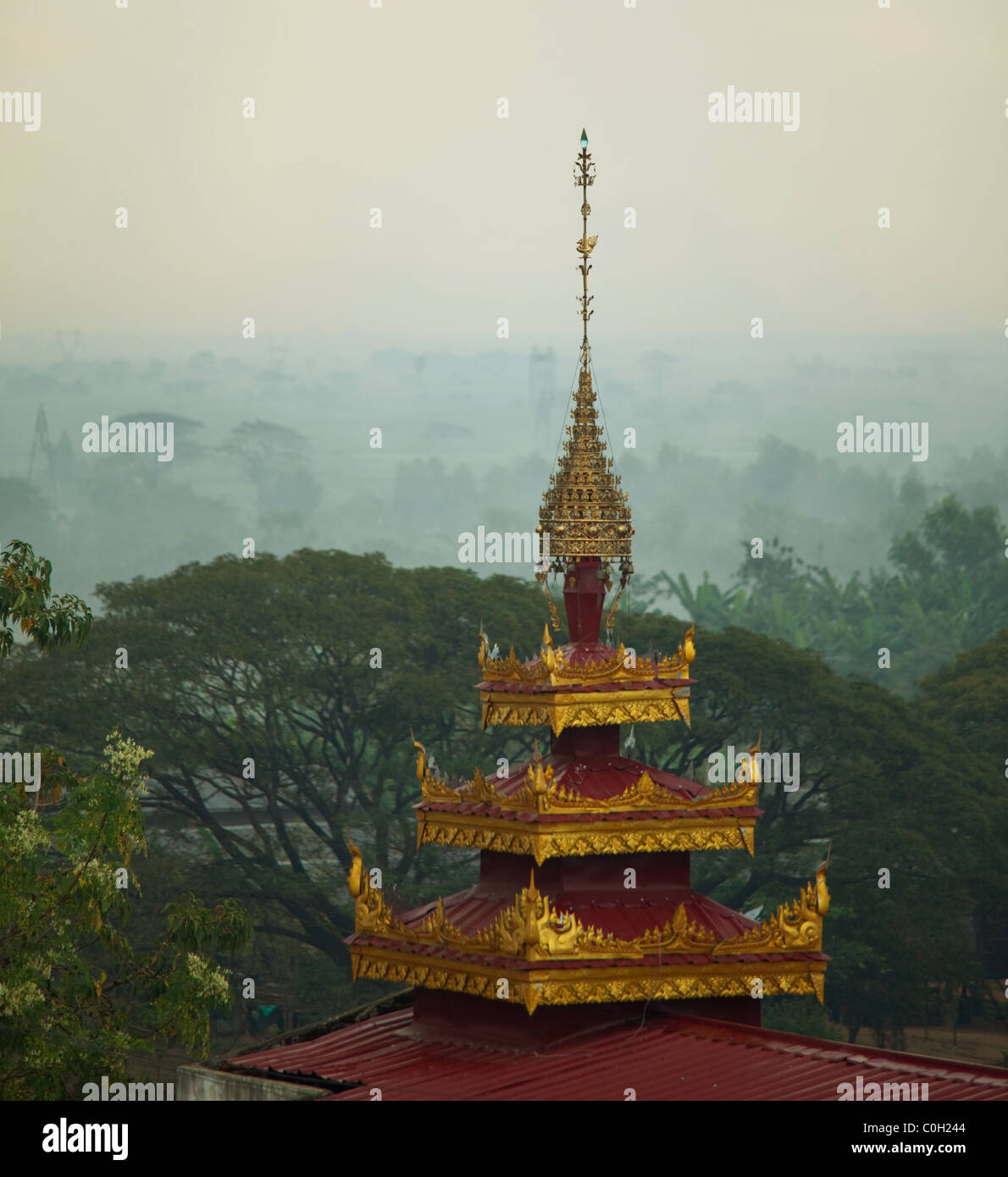 Buddhist temple in Bago,Myanmar Stock Photo
