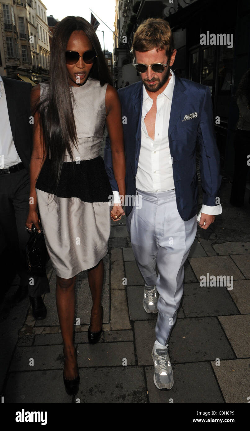 Naomi Campbell at Yves Saint Laurent party held at Dover Street Market  London, England - 03.07.08 Zibi Stock Photo - Alamy