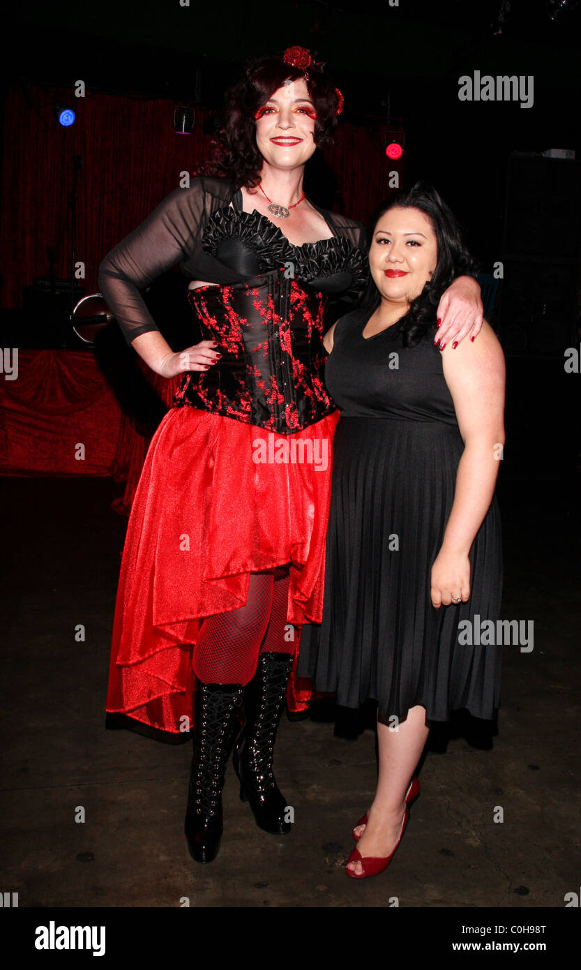 Jeanette Iskat and Liz Romero Midsummer Night's Madness - A Night of Burlesque at Safari Sam's Hollywood, California - 03.07.08 Stock Photo