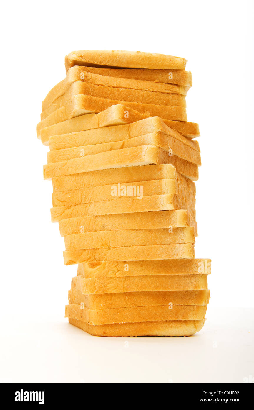 Sliced bread isolated on the white background Stock Photo - Alamy