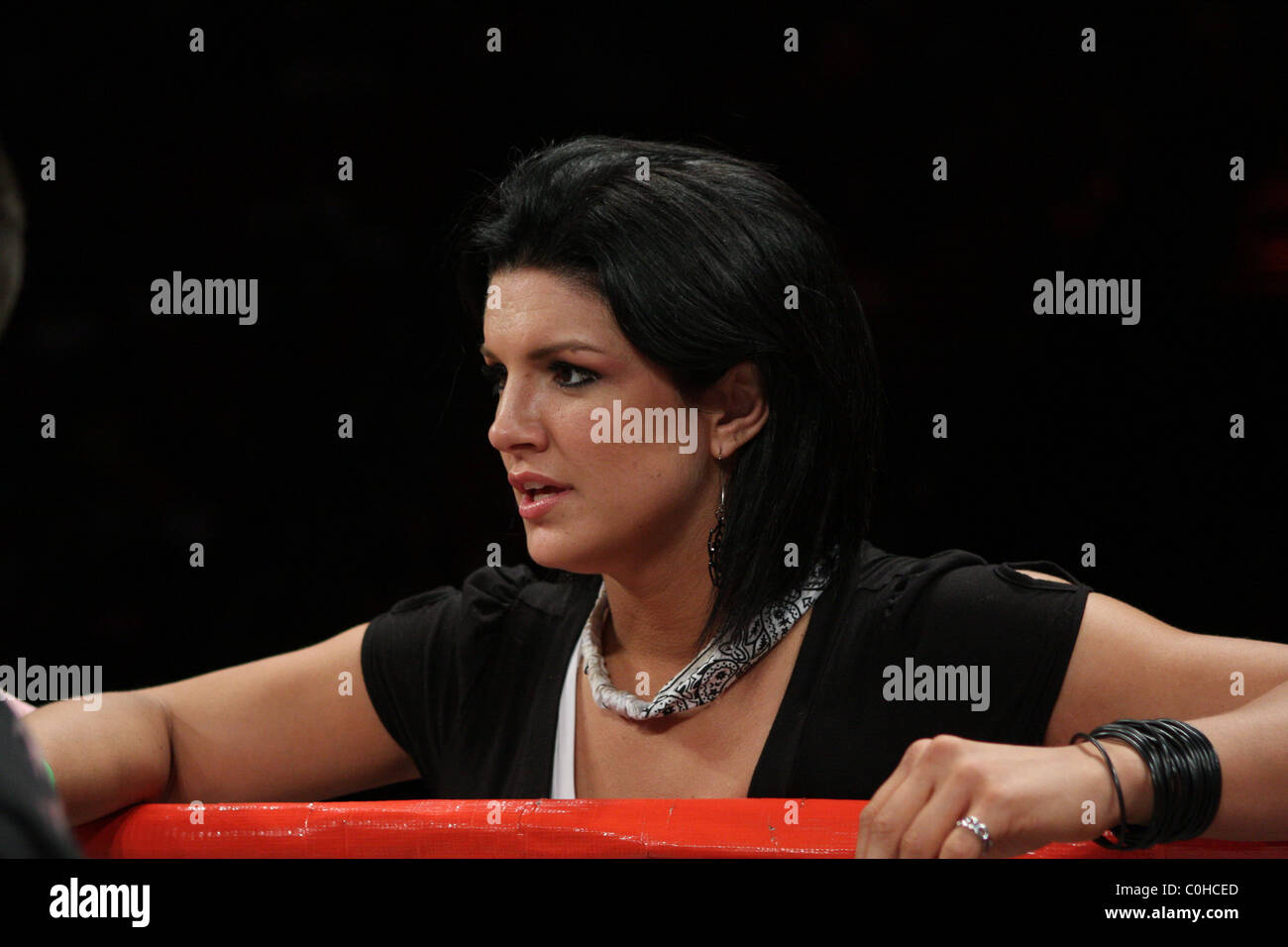 Gina Carrano from 'American Gladiator' at and MMA fight between Kim