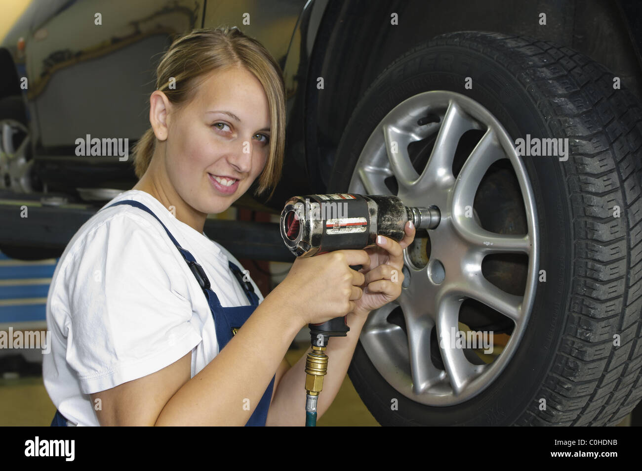 Changing tires in the garage Stock Photo 34804711 Alamy