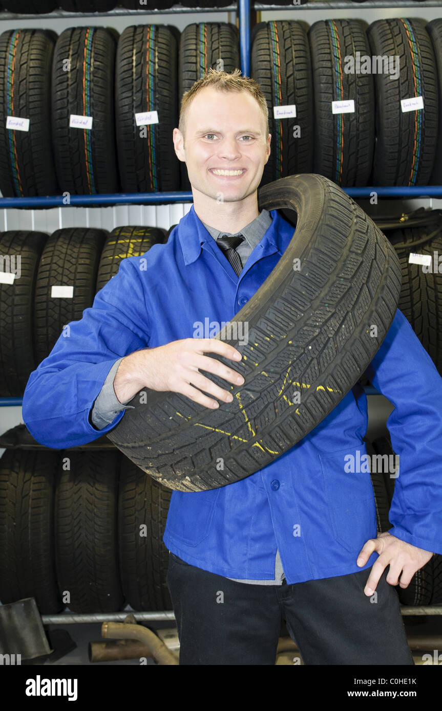 Auto Repair tire store Stock Photo