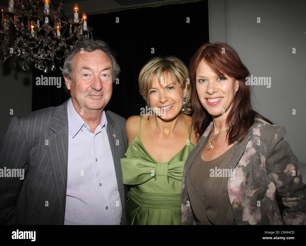 Penny Smith, Nick Mason and Annette Mason Penny Smith hosts a book party to launch her first novel 'Coming Up Next' held at the Stock Photo