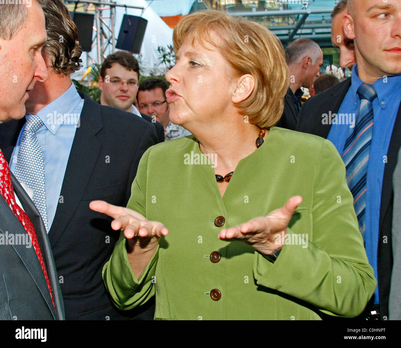 Angela Merkel Annual BILD Sommerfest at Axel Springer Verlagshaus ...