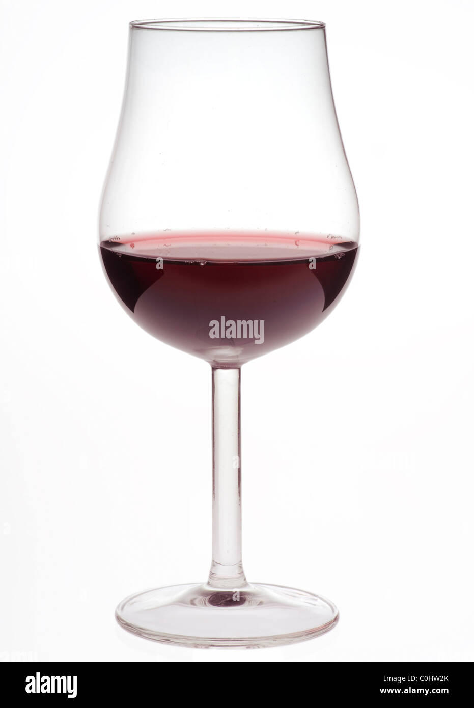 Glass of red wine isolated on white background Stock Photo - Alamy