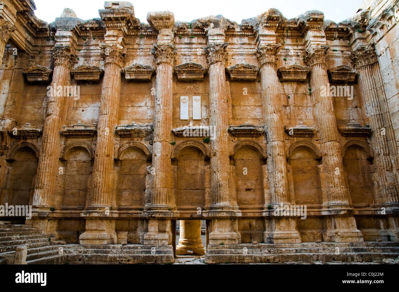 Bacchus Temple , Archaeological Site Of Baalbek,UNESCO World Heritage ...