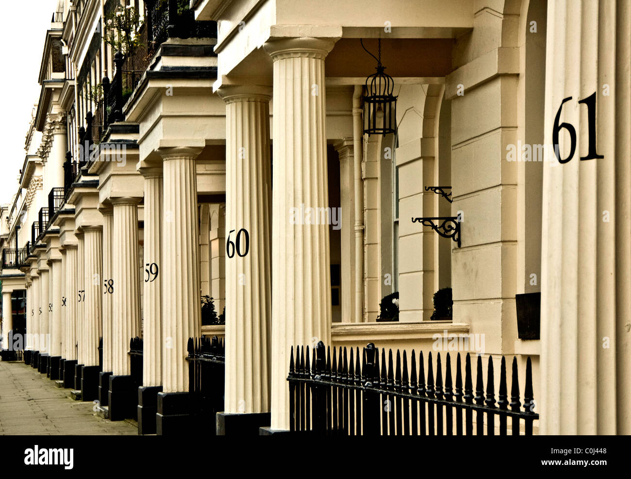 Houses in Belgravia, London Stock Photo