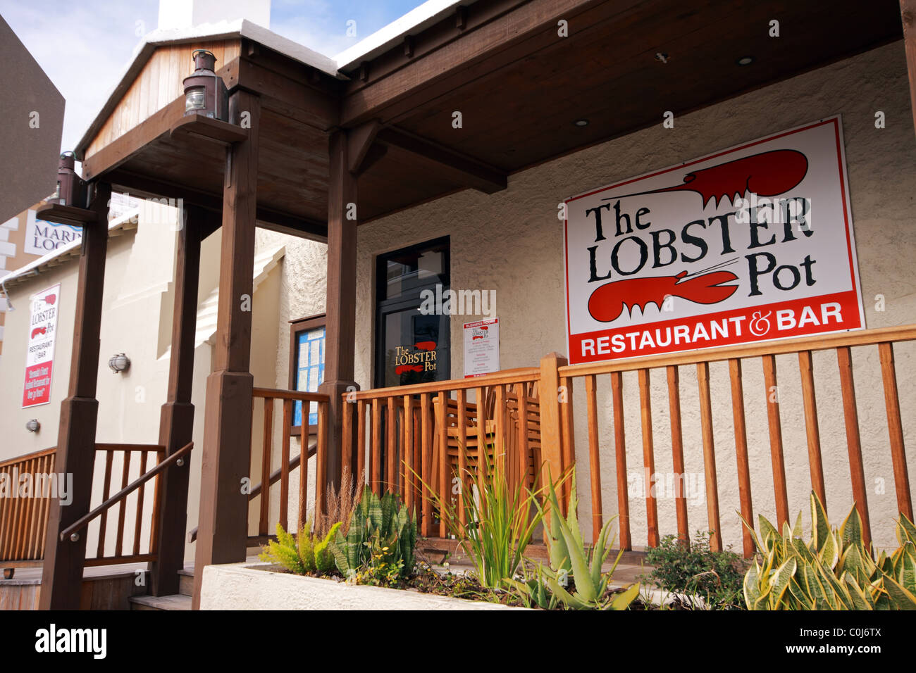 The Lobster Pot in Hamilton, Bermuda Stock Photo Alamy