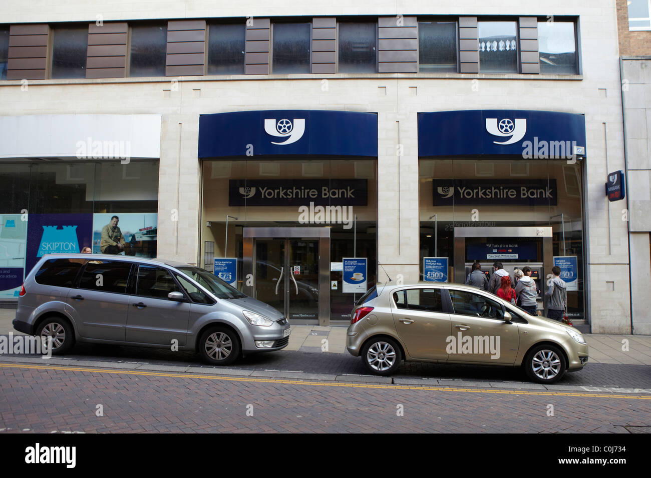 High Street Yorkshire Bank Stock Photo Alamy