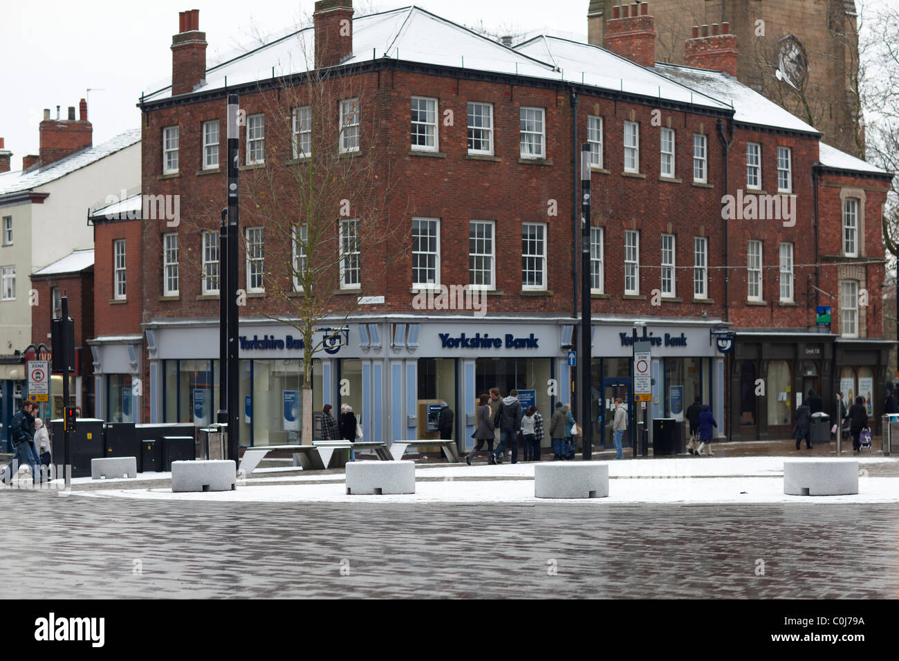 High Street Yorkshire Bank Stock Photo Alamy
