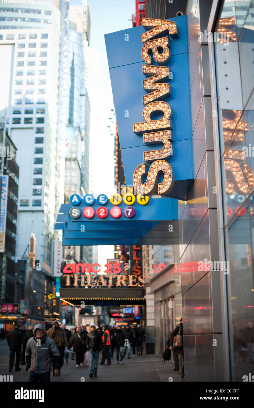 The new entrance to the Times Square subway station in the 11 Times