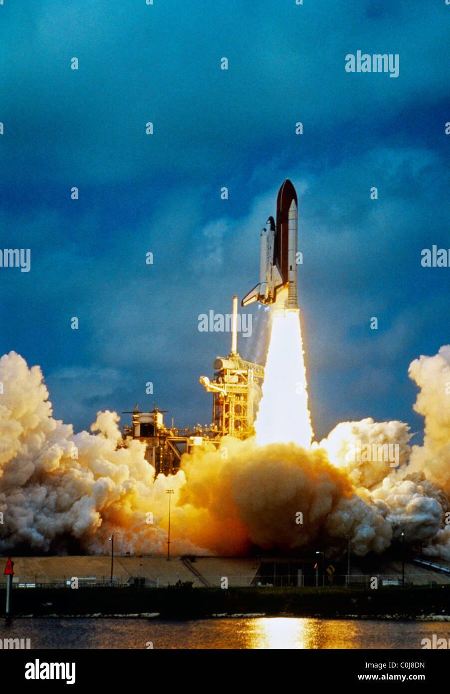 Space Shuttle Take Off Stock Photo