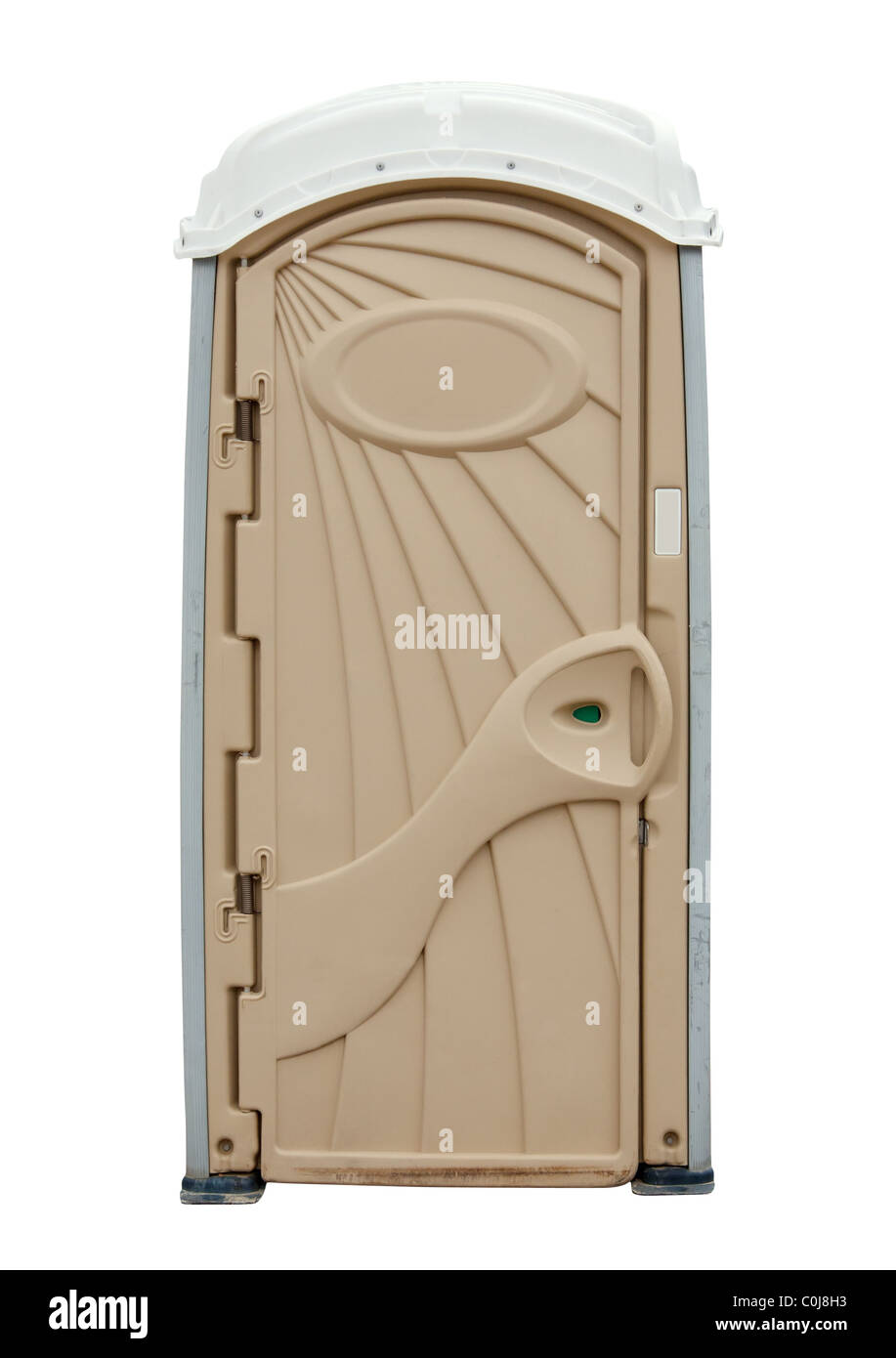 Portable Toilet isolated on white background with clipping path Stock Photo