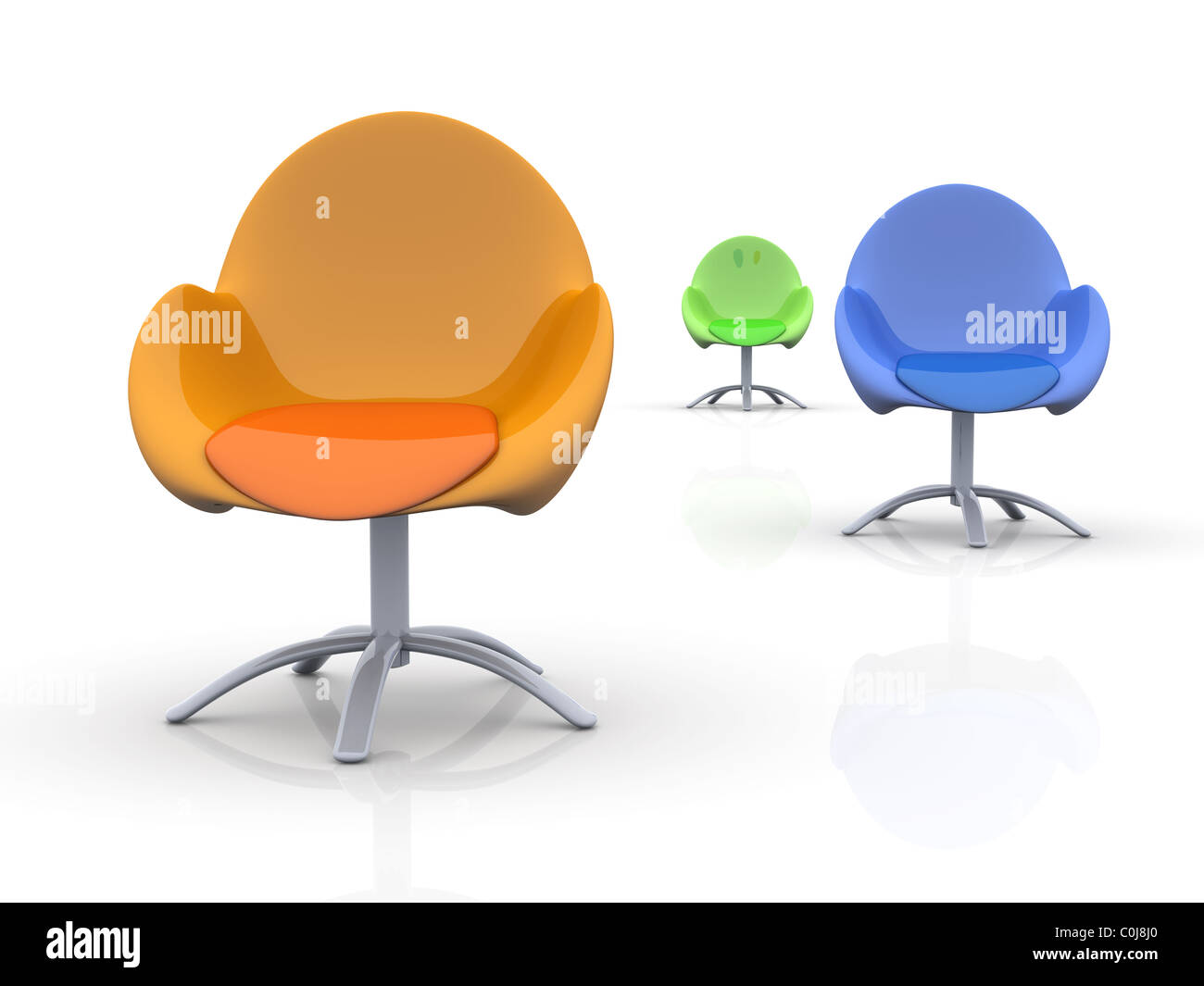 Plastic lounge chairs Cut Out Stock Images & Pictures - Alamy