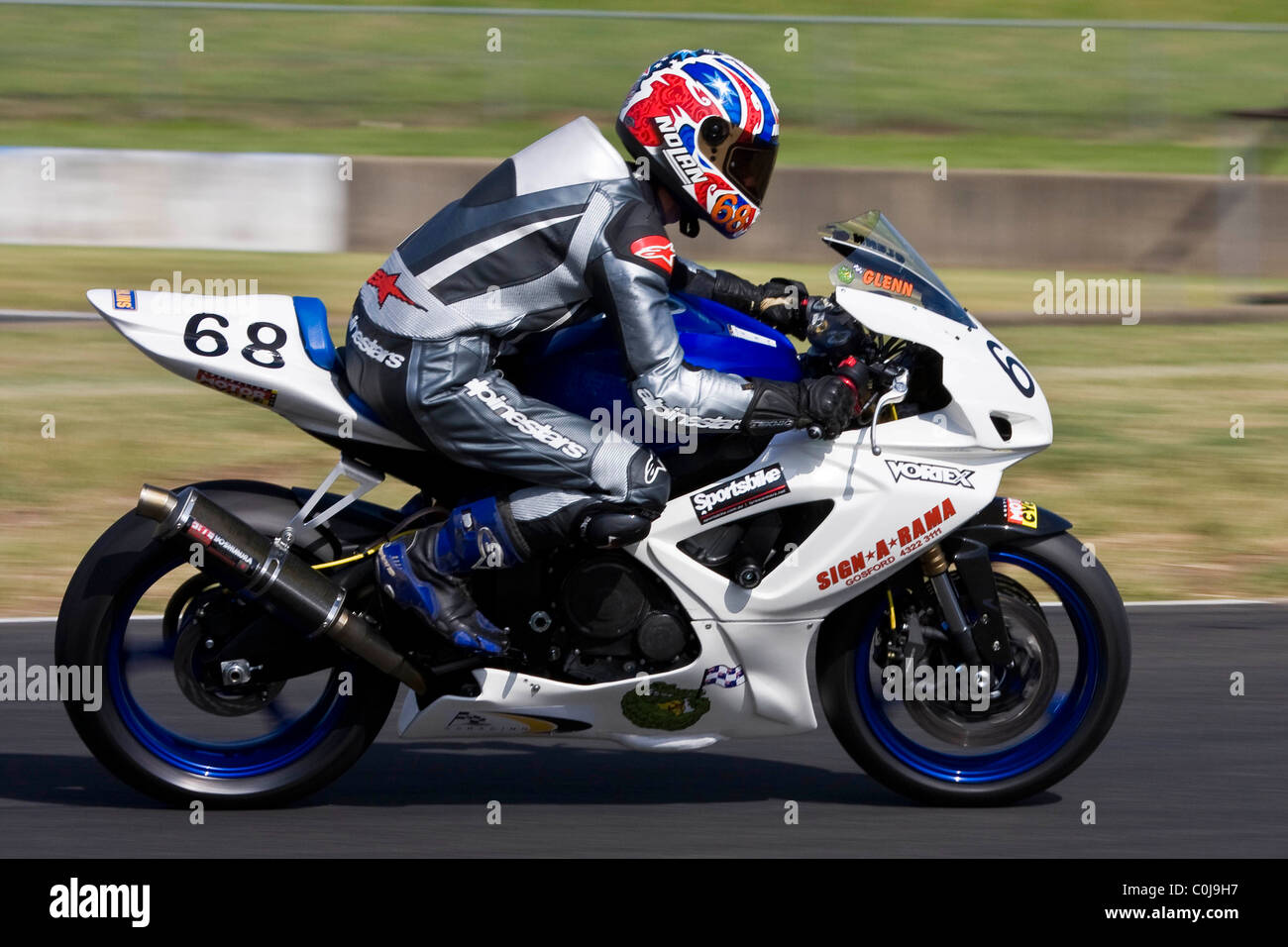 Glenn Scott from the  NSW Central Coast at Eastern Creek Stock Photo