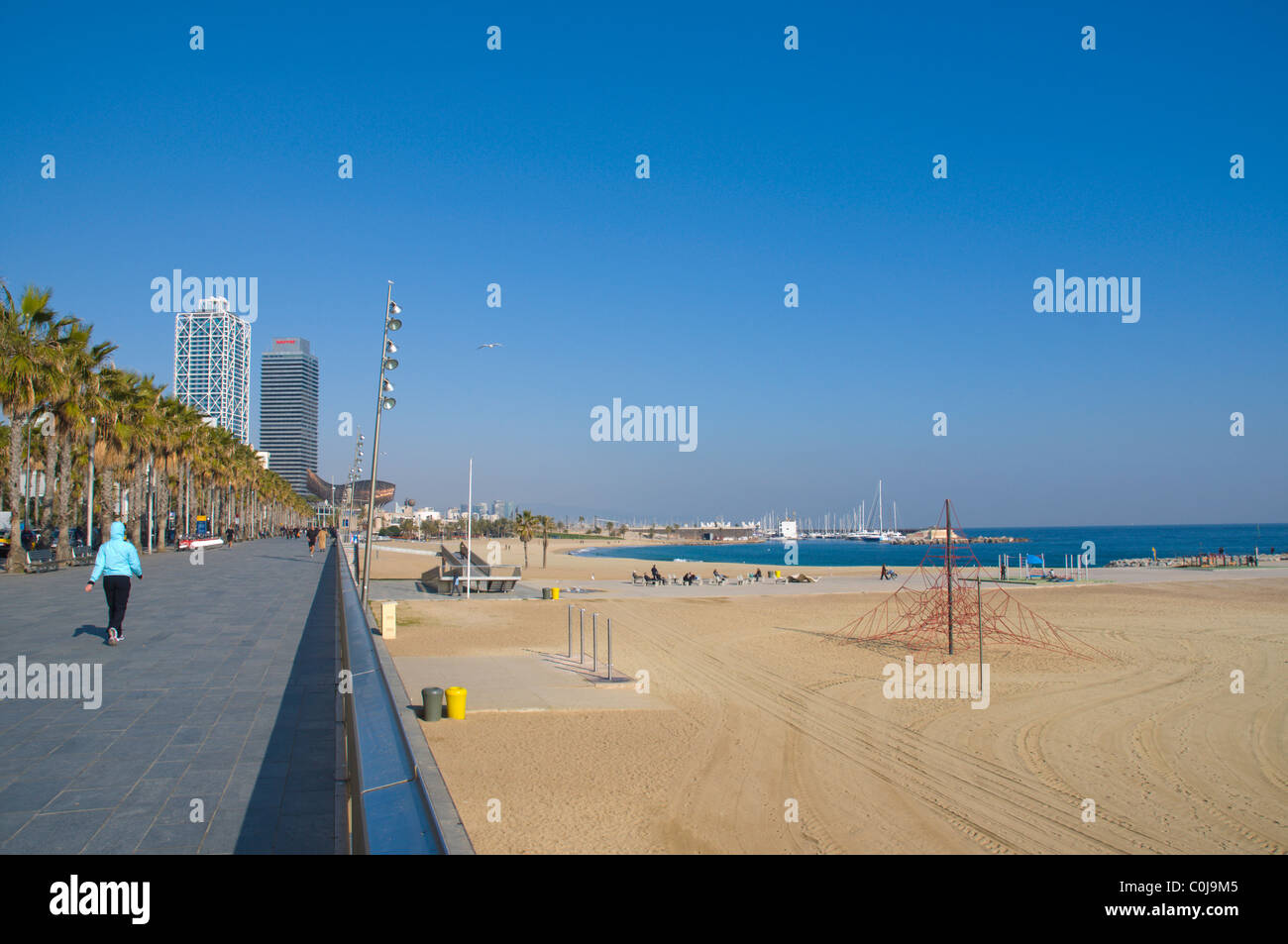 Plaja de la barceloneta beach hi-res stock photography and images - Alamy