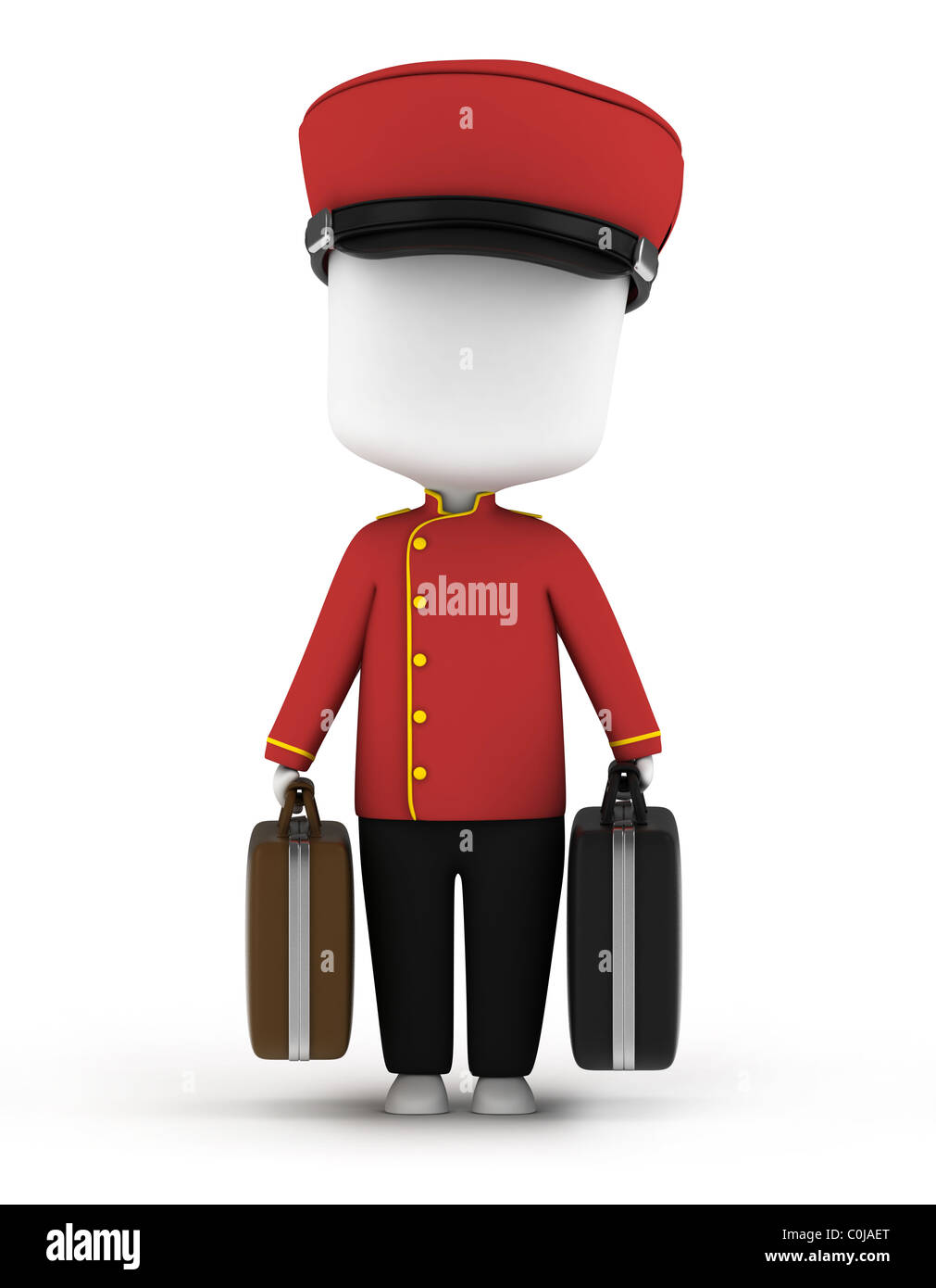 3D Illustration of a Bellboy Carrying Luggage Stock Photo - Alamy 3D Illustration of a Bellboy Carrying Luggage Stock Photo - Alamy