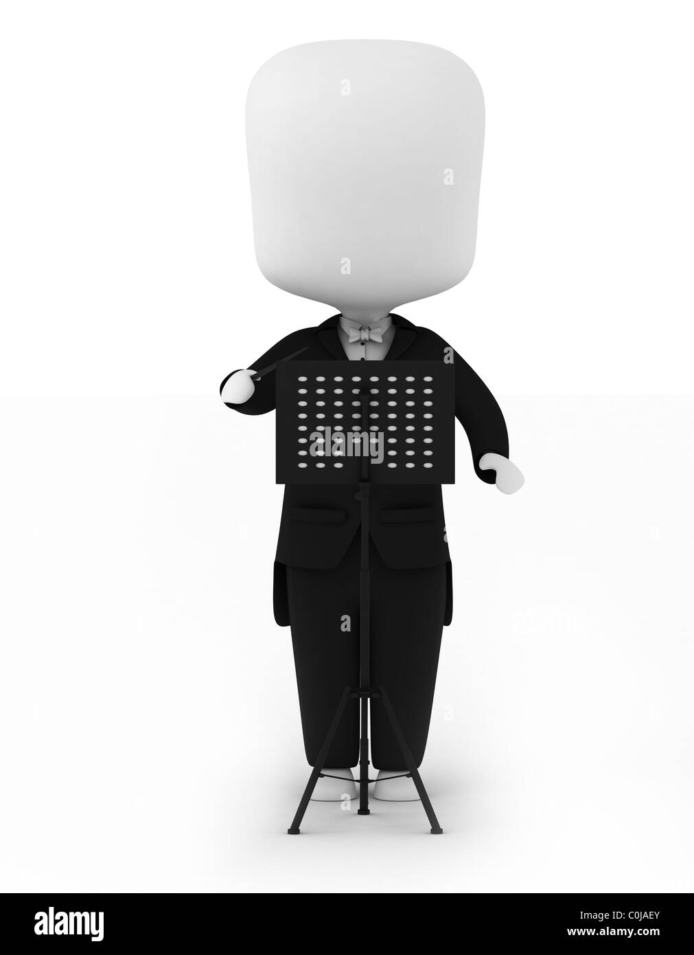 3D Illustration of a Music Conductor Stock Photo - Alamy