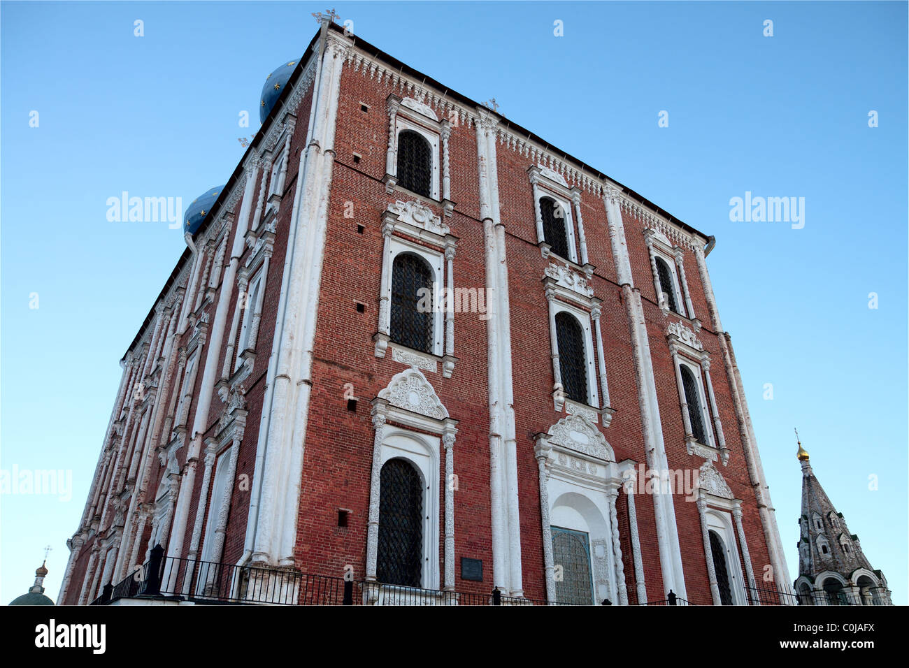 Old Russian Christian cathedral from side view in Ryazan City Stock Photo