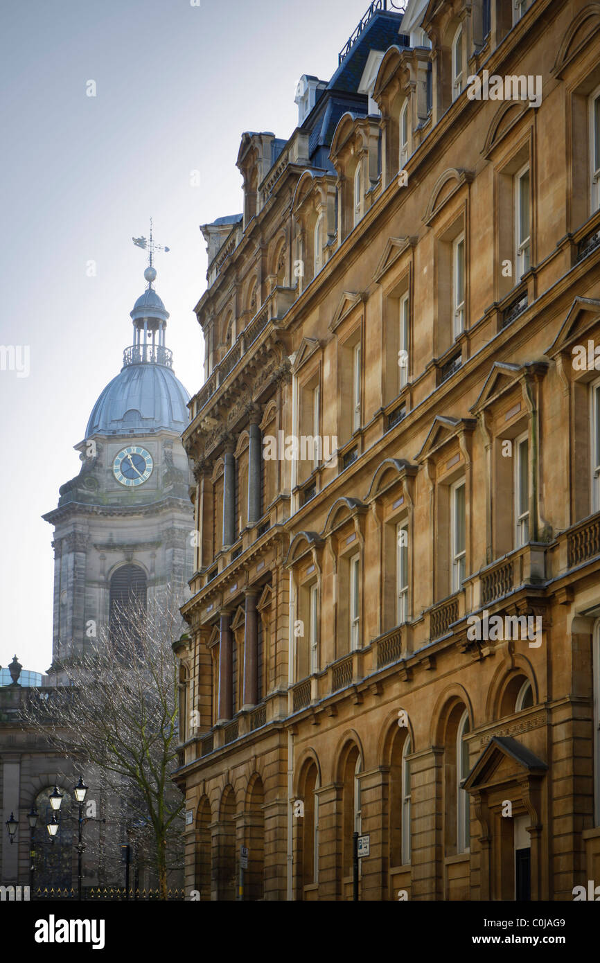 Church Street with St Phillips Cathedral to the rear. Birmingham, West