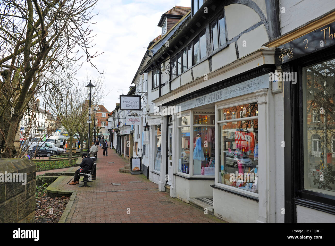 View Of High Street Shops In East Grinstead West Sussex , 40 OFF