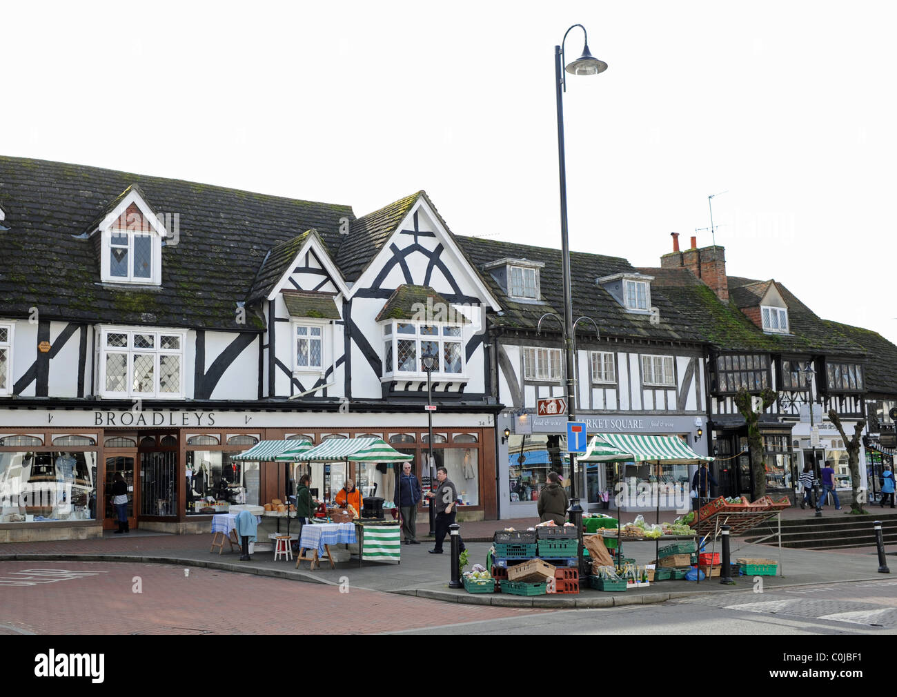 Historic High Street shopping area of East Grinstead Sussex UK Stock Photo
