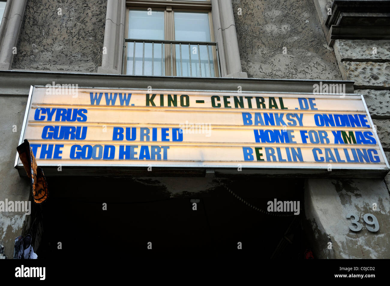 Movie theater sign Berlin Germany Stock Photo Alamy
