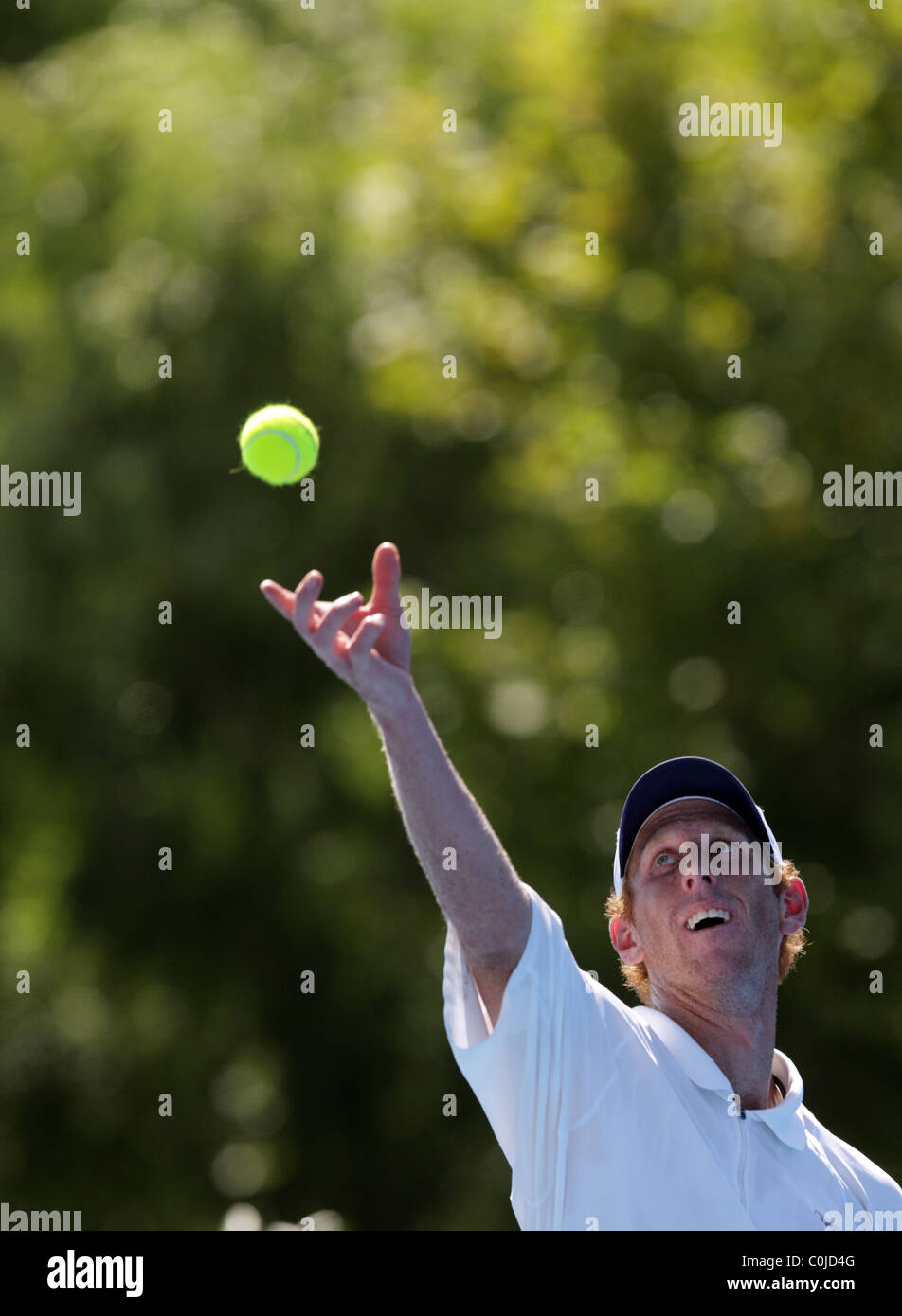 Chris Guccione, Australia, in action at the Medibank International Tennis Tournament, Sydney. Stock Photo