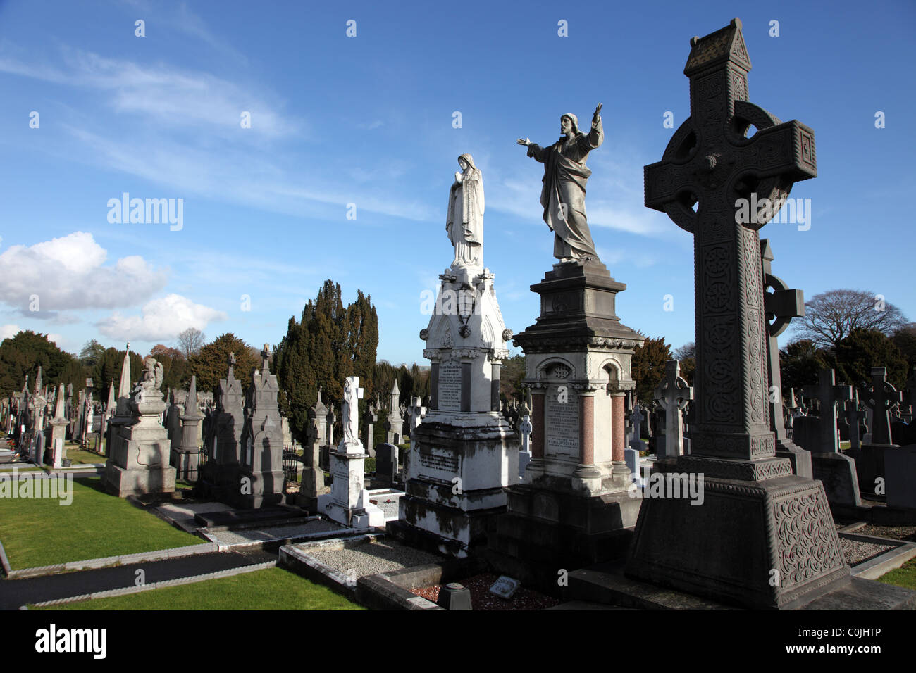 Glasnevin Cemetery, Dublin, Ireland Stock Photo