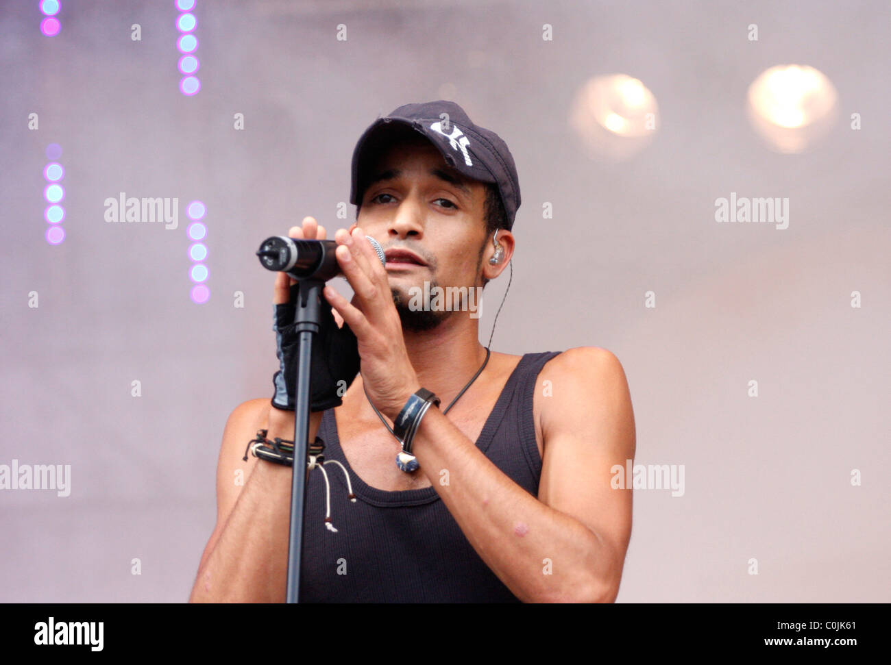 Mark Medlock REWE Sommerfest at Zentraler Festplatz am Kurt-Schumacher-Damm Berlin, Germany - 26.07.08 Stock Photo