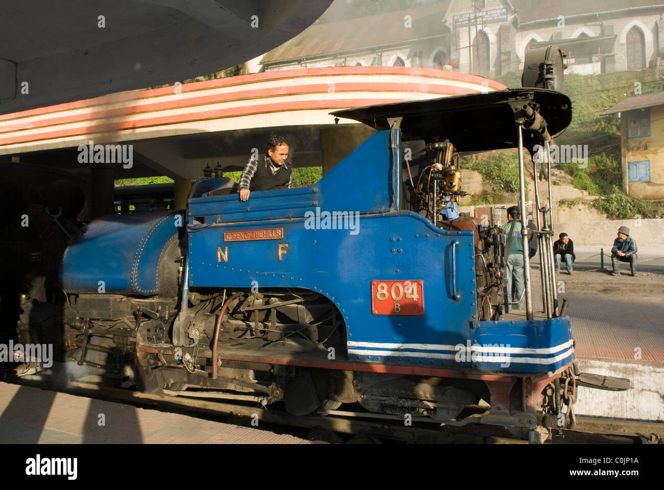 The Darjeeling Himalayan Railway, Darjeeling, West Bengal, India. Stock Photo