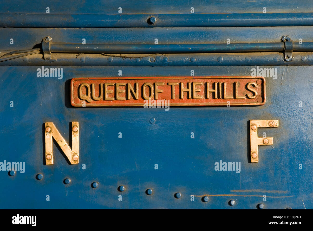Queen of the Hills Engine, The Darjeeling Himalayan Railway, Darjeeling, West Bengal, India. Stock Photo