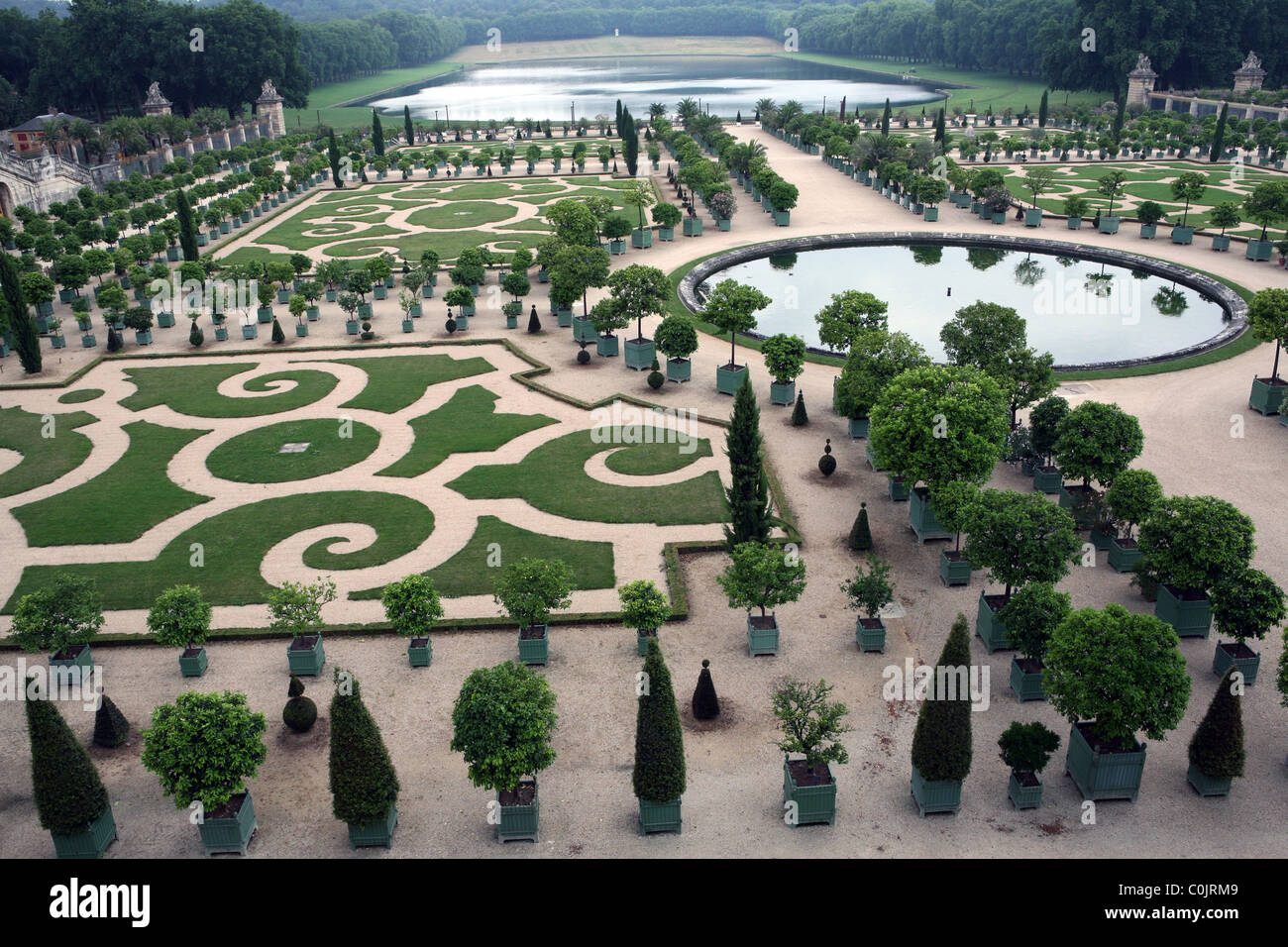 Versailles palace gardens France Europe Stock Photo